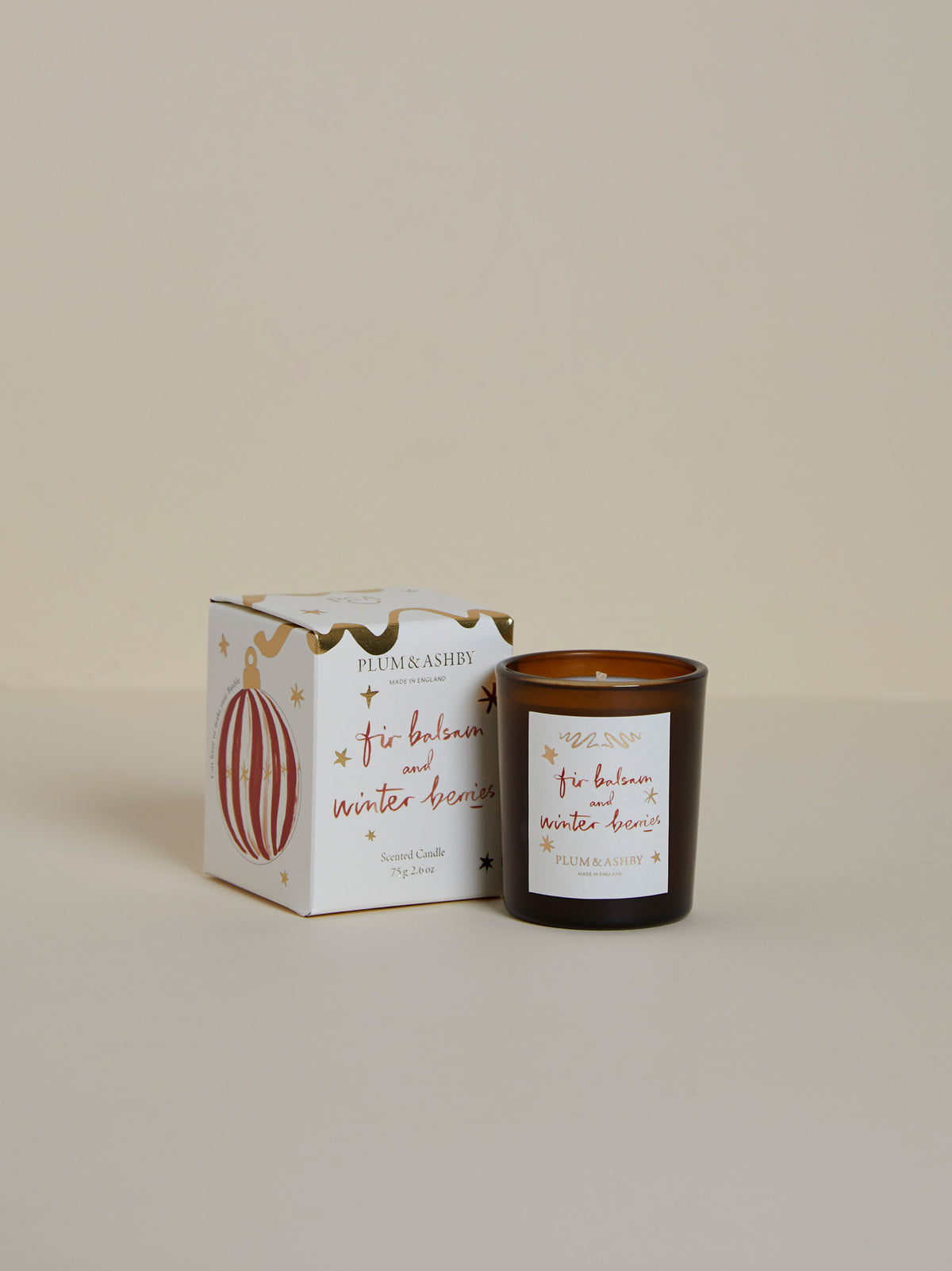 Fir Balsam and Winter Berries Votive