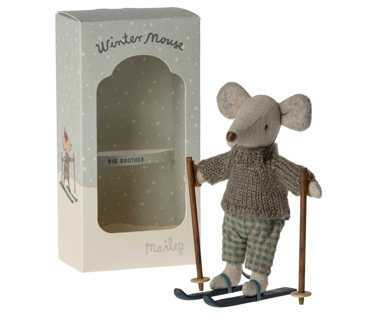 Winter mouse with Ski Set - Big Brother