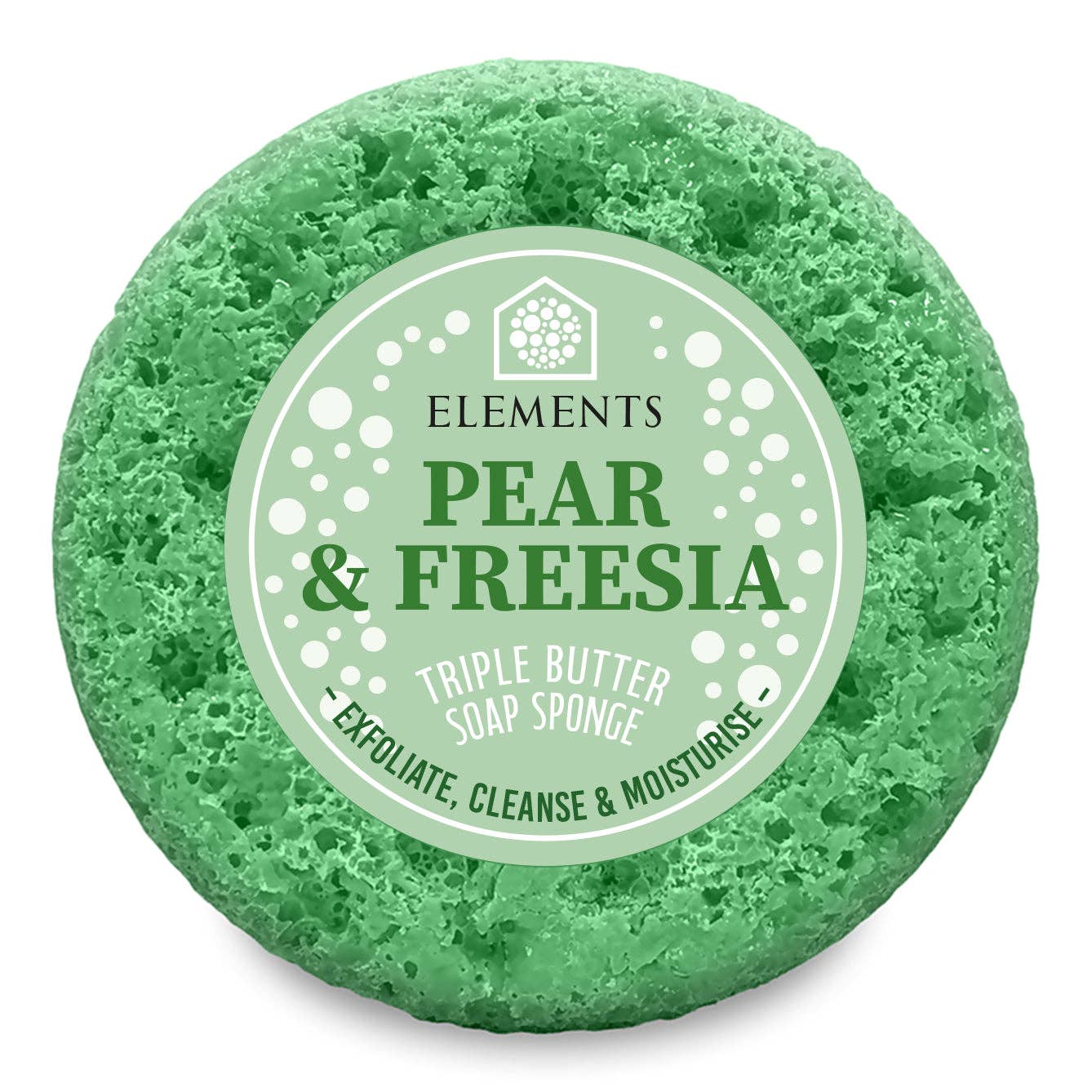 English Pear & Freesia Soap Sponge – Vegan & Handmade