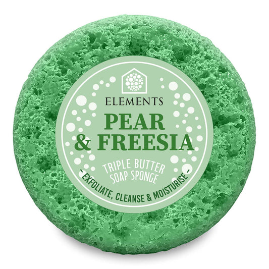 English Pear & Freesia Soap Sponge – Vegan & Handmade