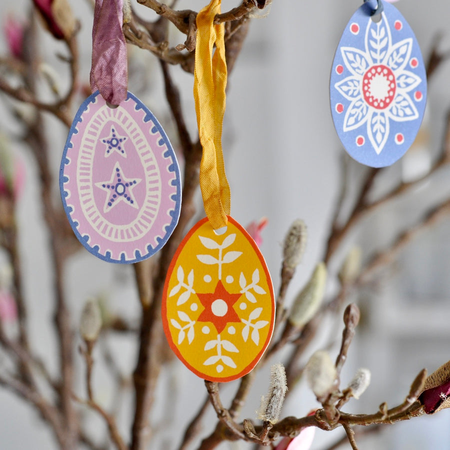 Two Dozen Paper Egg Decorations