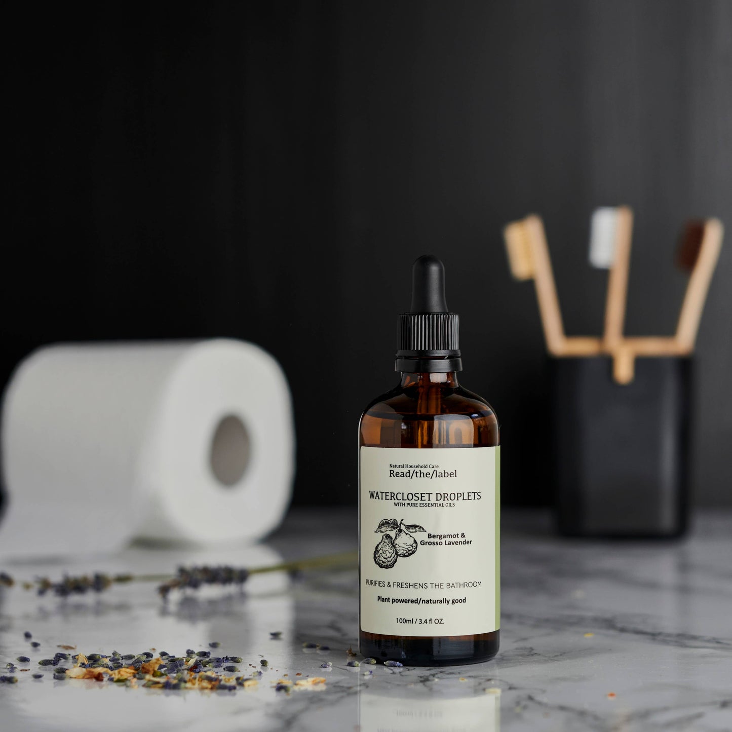 Bergamot and Grosso Lavender Watercloset Droplets 100ml