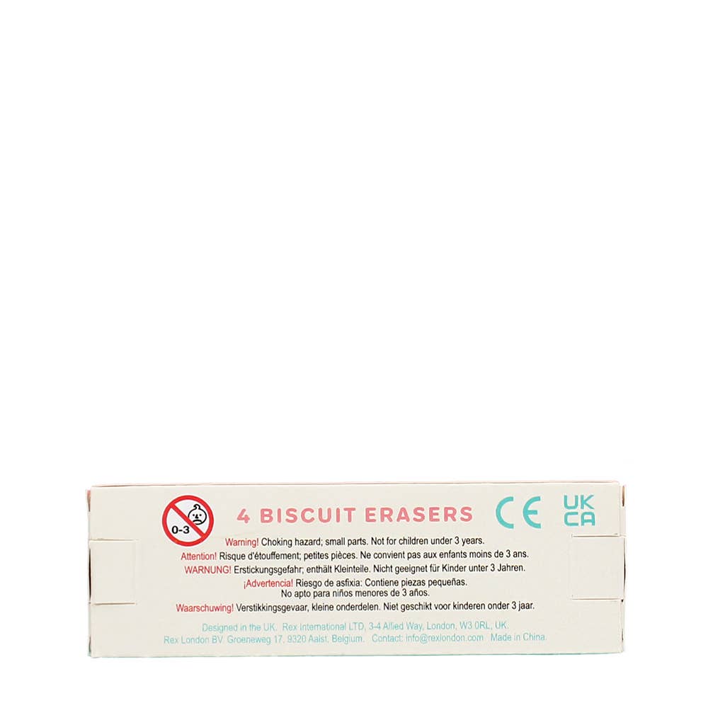 Erasers (set of 4) - Biscuits