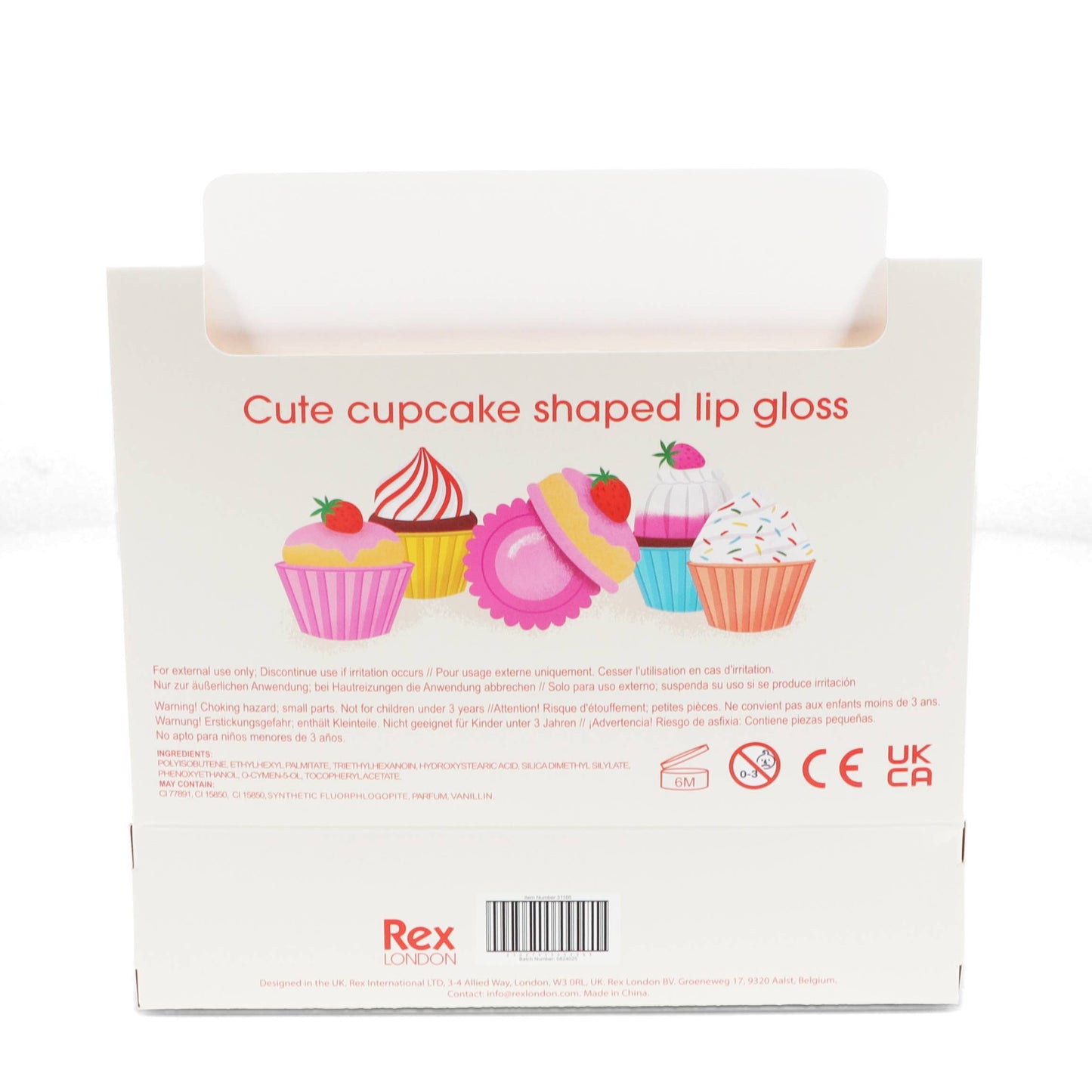 Mini berry scented lip gloss (assorted) - Cupcake