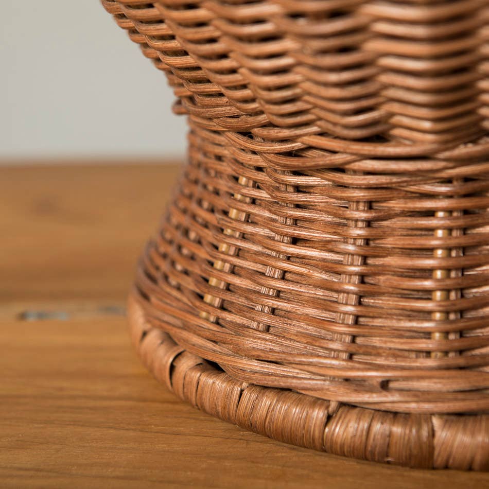 Ornella Rattan Vase Brown