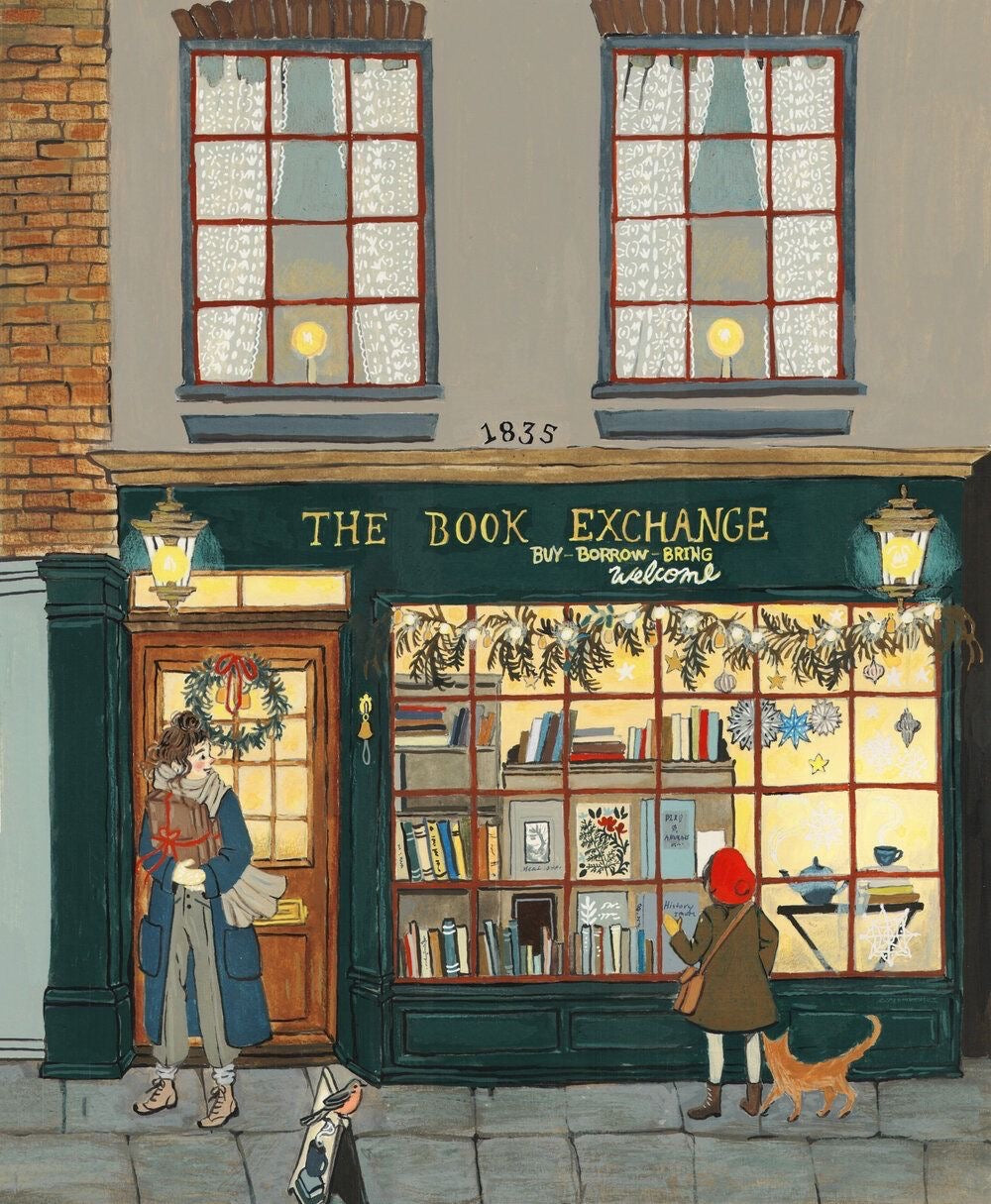 The Book Exchange - Framed