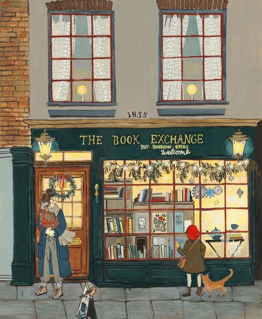 The Book Exchange - Framed