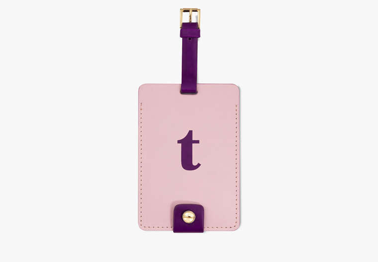 Initial Luggage Tag - T
