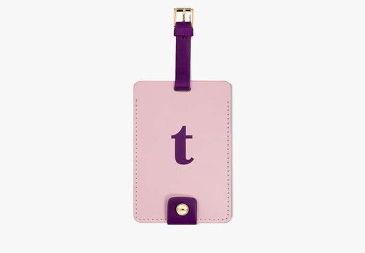 Initial Luggage Tag - T
