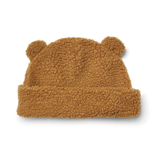 Bibi Pile Beanie with Ears - Caramel - 1/2 years