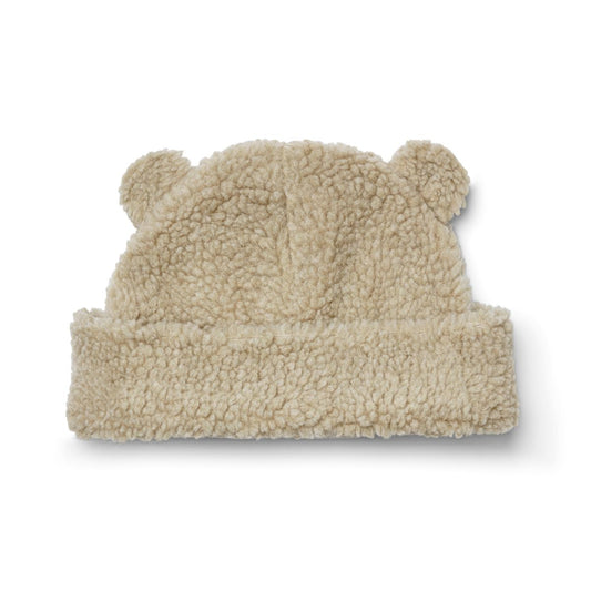 Bibi Pile Beanie with Ears - Mist - 1/2 years