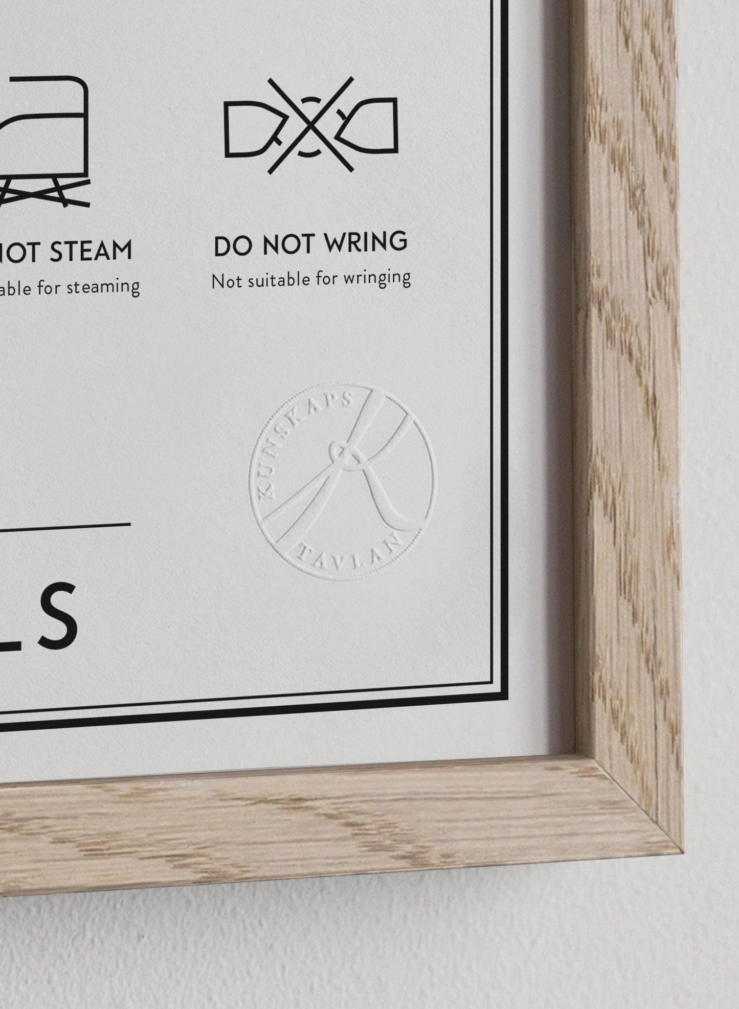 Washing Symbols Print