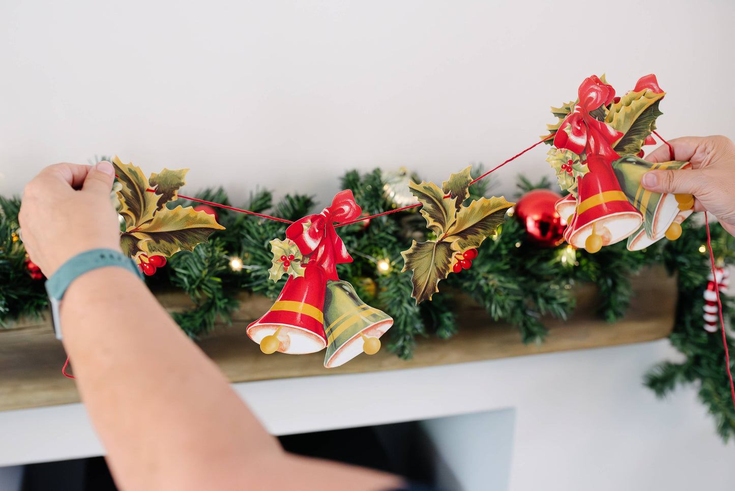 Holly and Bells Garland