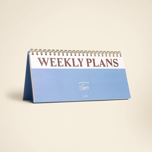 Paper Plans Spiral Weekly Desk Pad