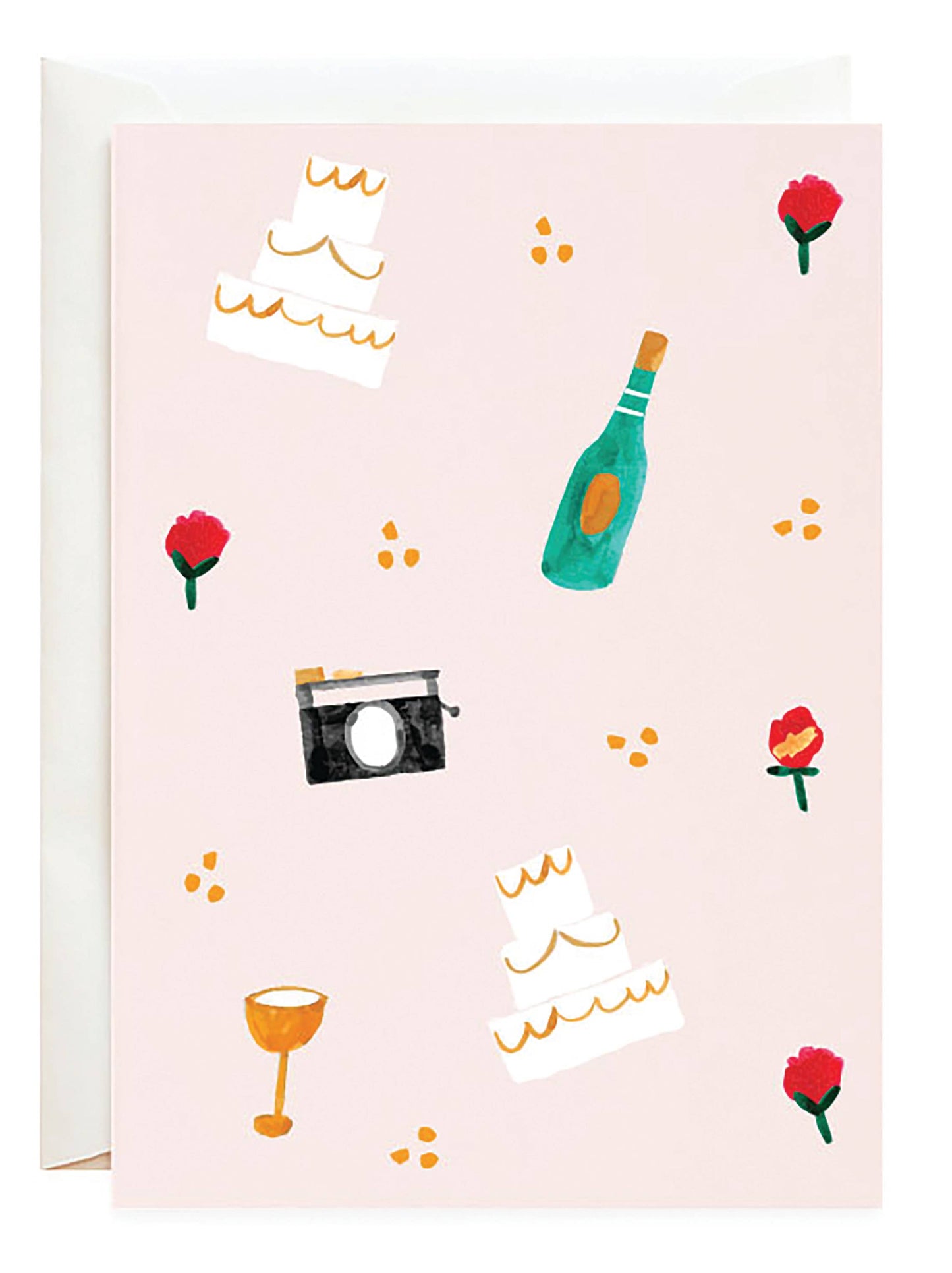 Vanilla Cake and Bubble Notecards