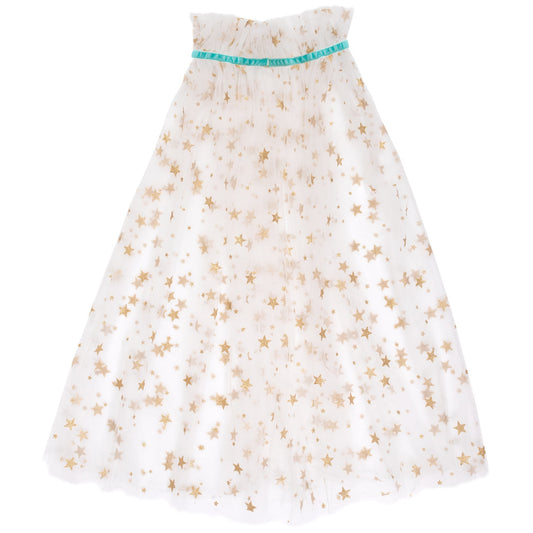 White Star Tulle Cape