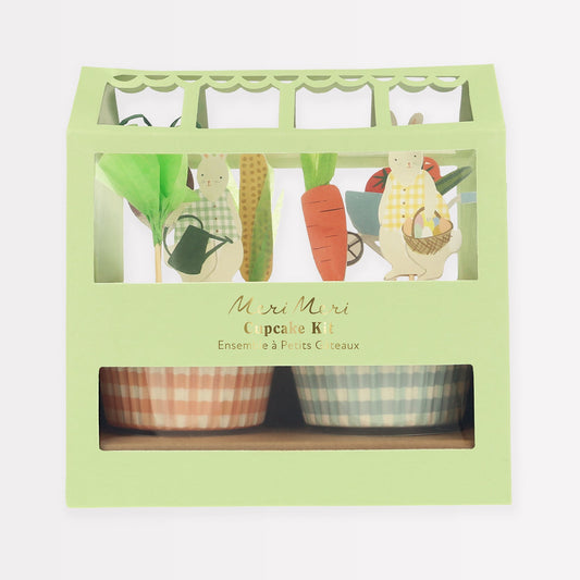 Bunny Geenhouse Cupcake Kit