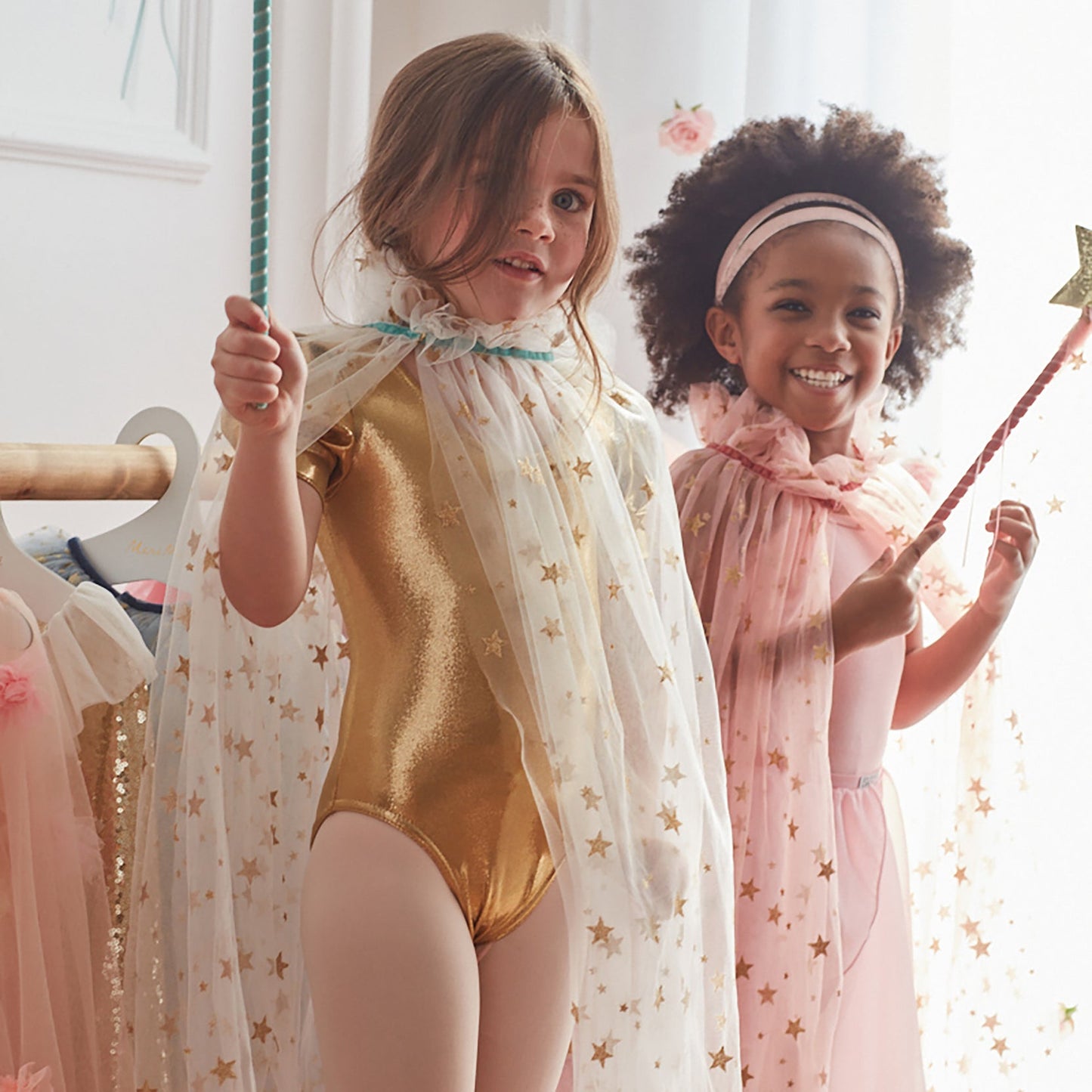 White Star Tulle Cape