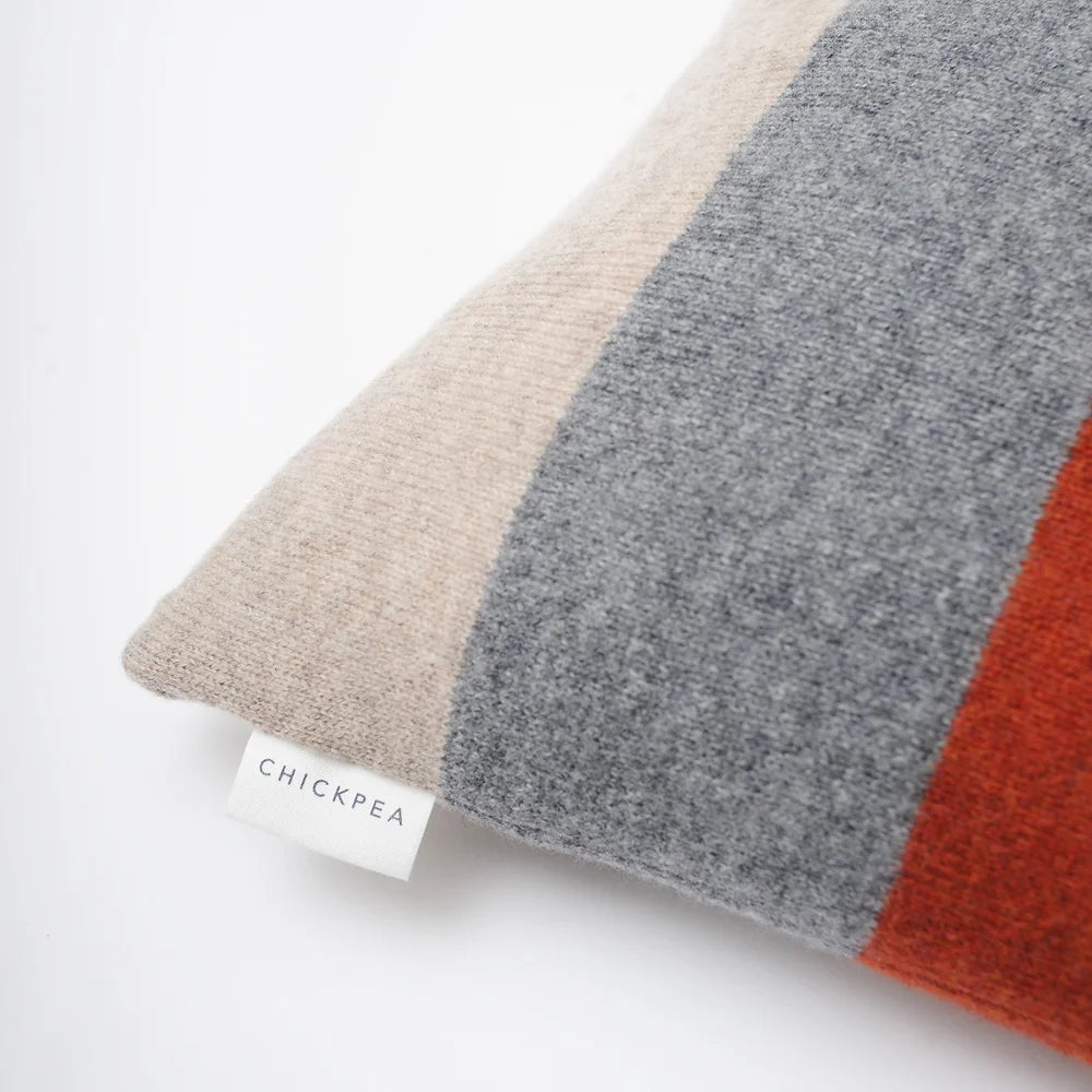 Large Colour Block Stripe Cushion