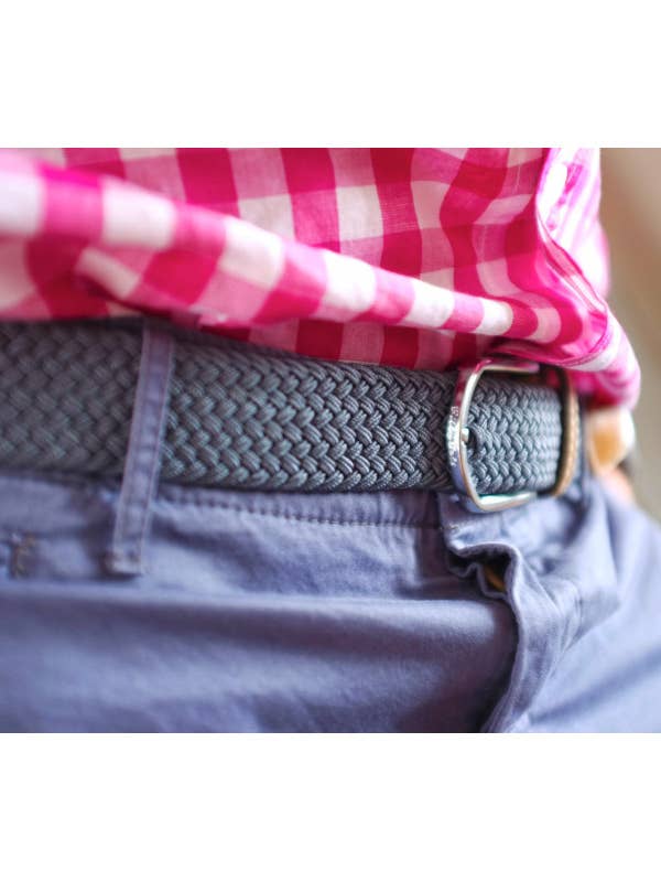 Woven Elastic Belt - Flannel Grey - Size 1