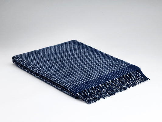 Cashmere Merino Blanket Alpine Navy