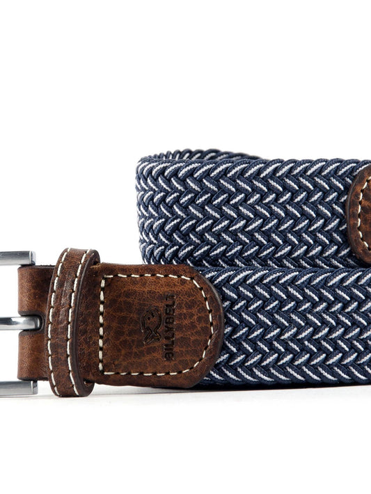 Woven Elastic Belt - Two Tone Blue - Size 0
