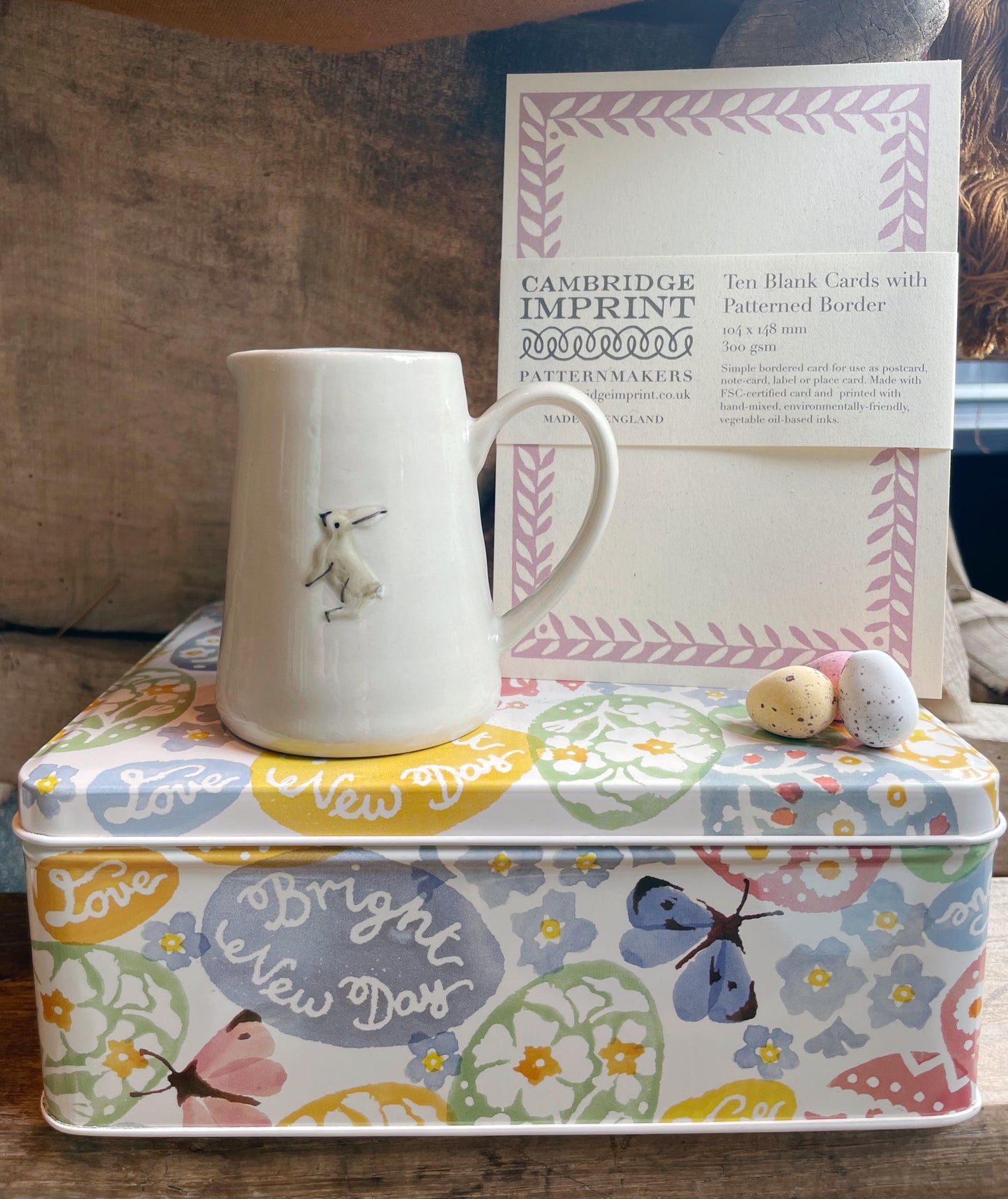 Set of 10 Note Cards - Pink