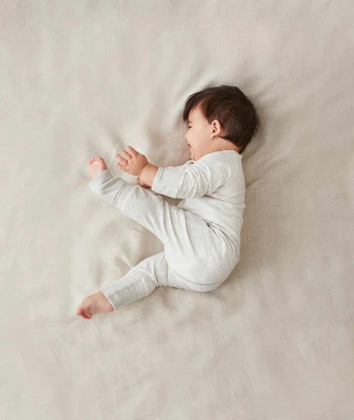 Long Sleeved Sleepsuit - Grey Marle