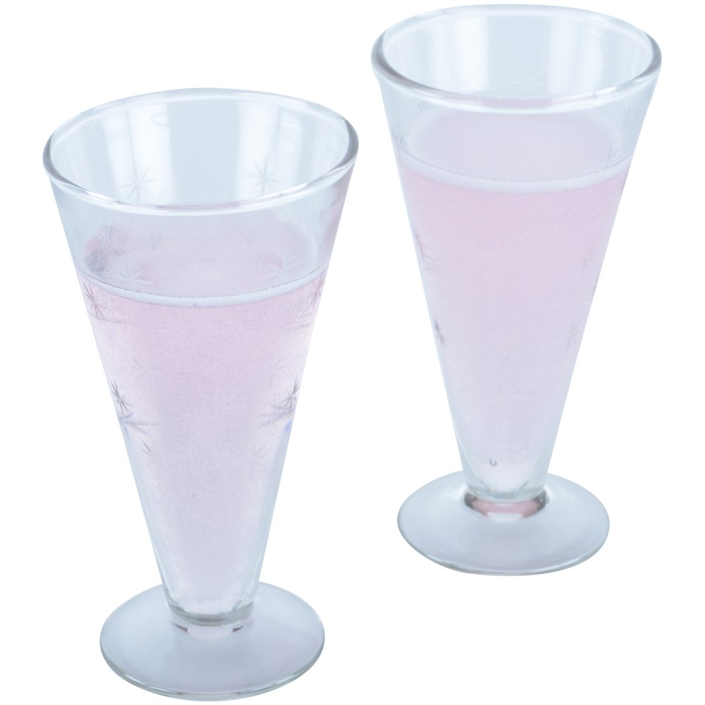 Etched Star Processco Glass