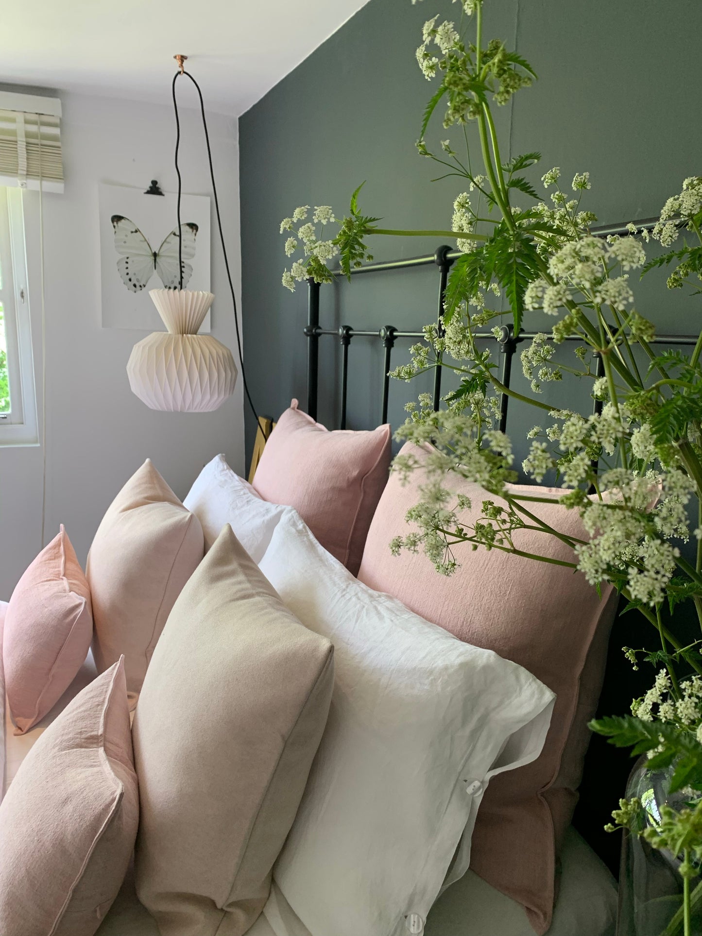 Chalk Oblong Cushion - Felt Oatmeal