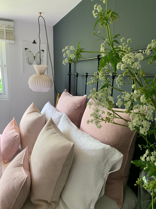 Chalk Oblong Cushion - Felt Oatmeal