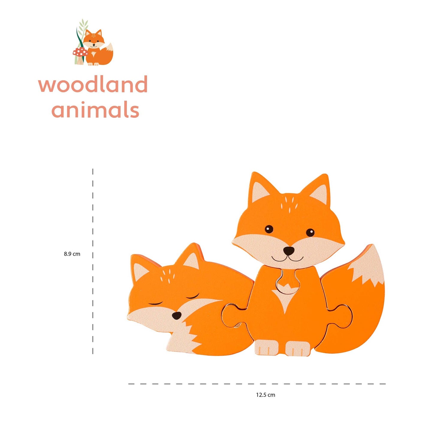 Woodland Fox Wooden Puzzle