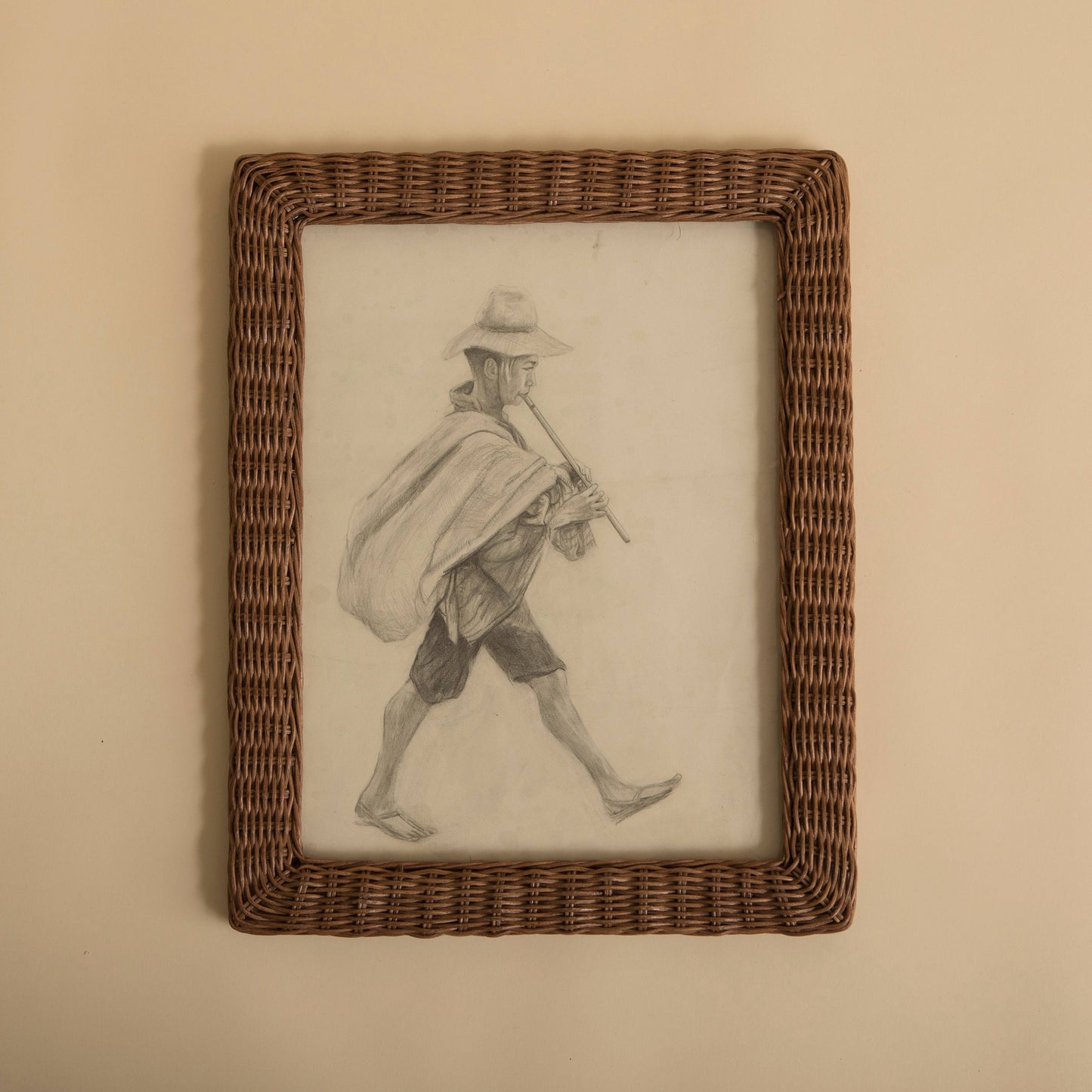 Harper Rattan Handwoven Picture Frame Medium