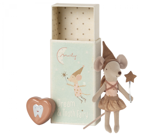 Mouse in a matchbox - Tooth Fairy - Rose