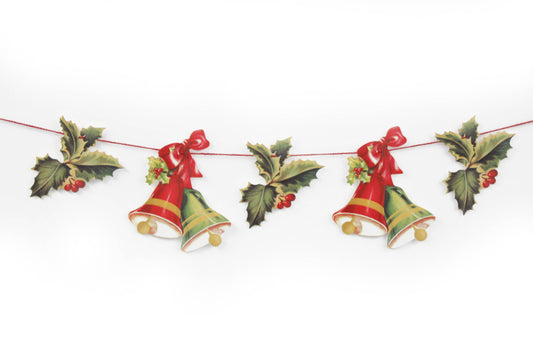 Holly and Bells Garland