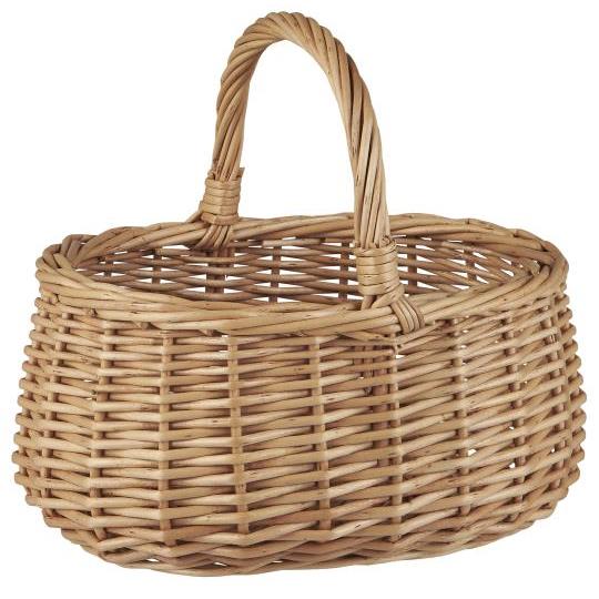 Wicker Basket with Handle