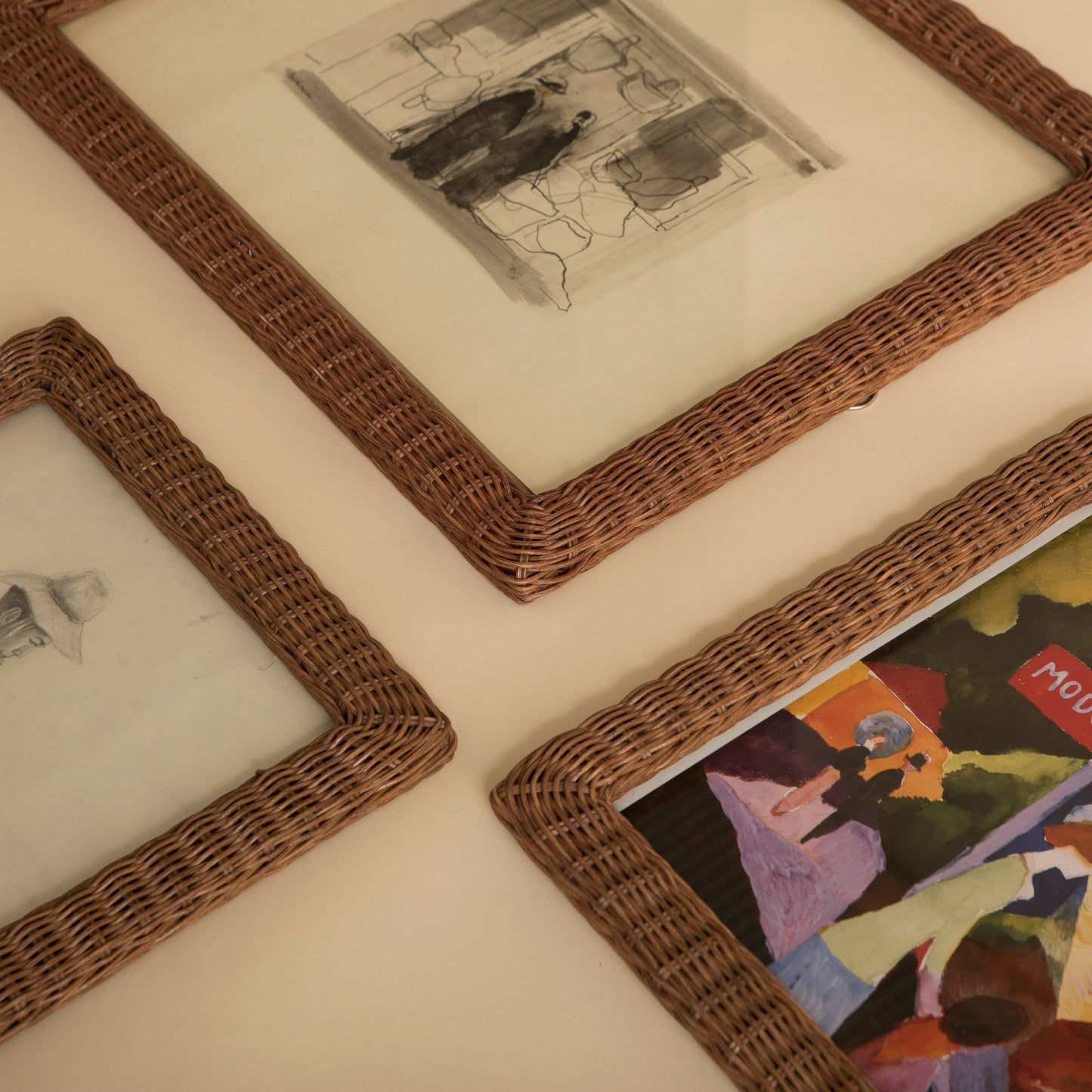 Harper Rattan Handwoven Picture Frame Medium