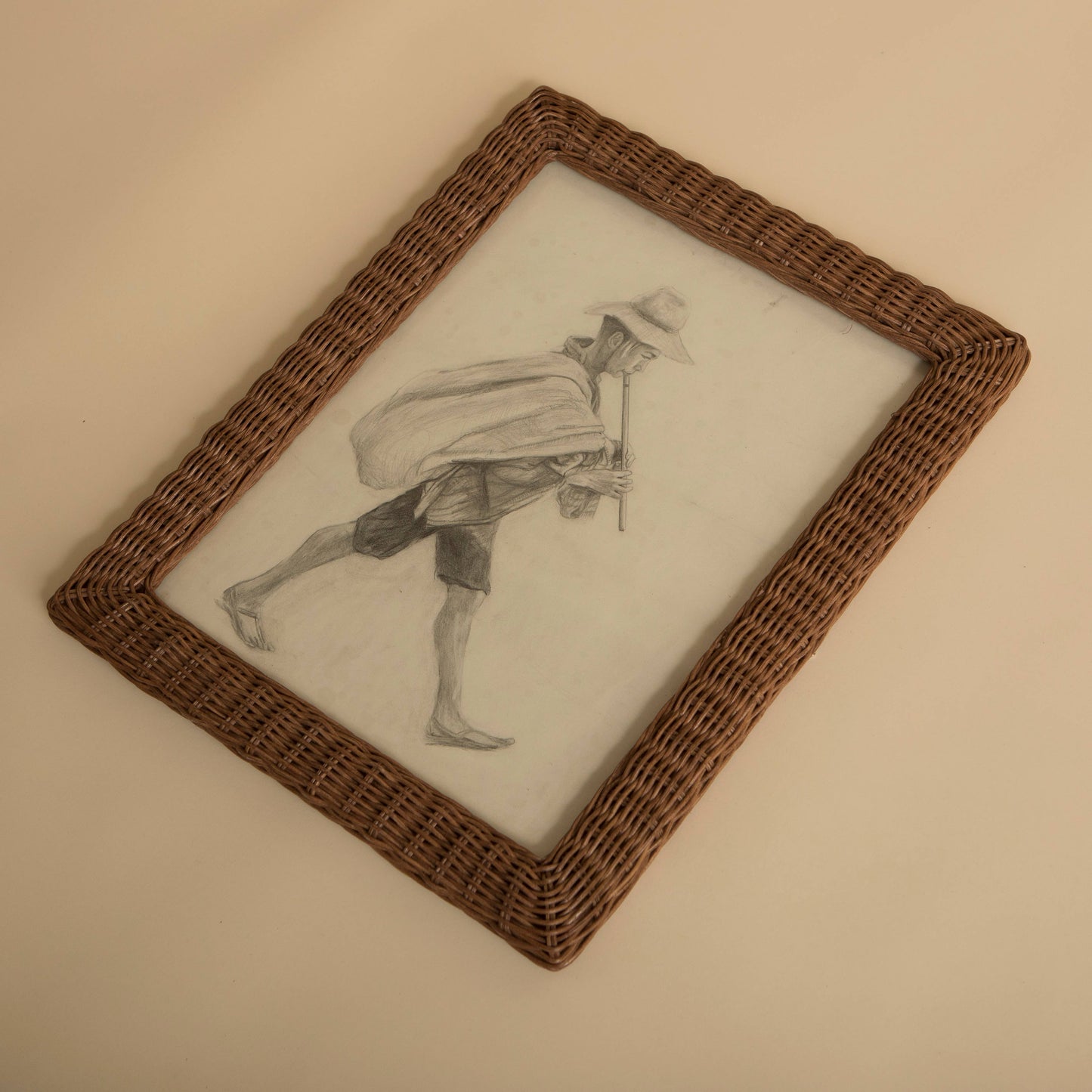 Harper Rattan Handwoven Picture Frame Medium