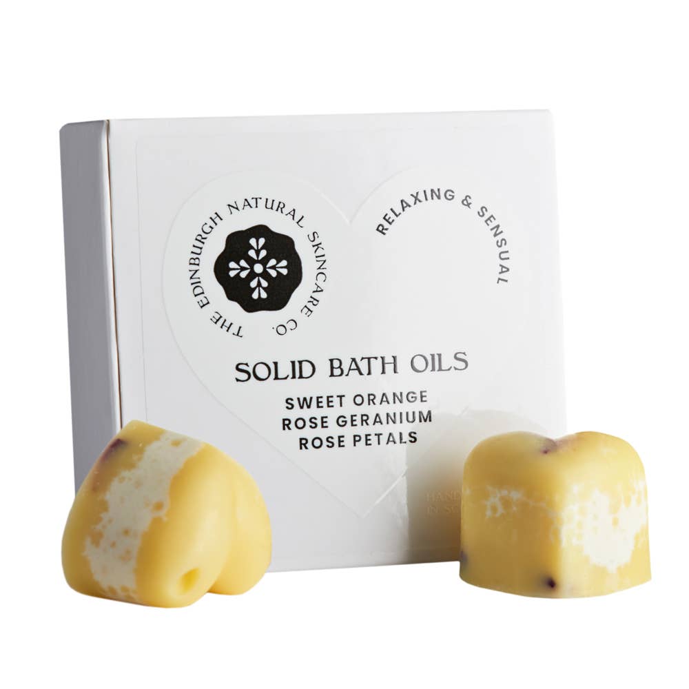 Orange and Geranium Solid Bath Oils - 40 grams