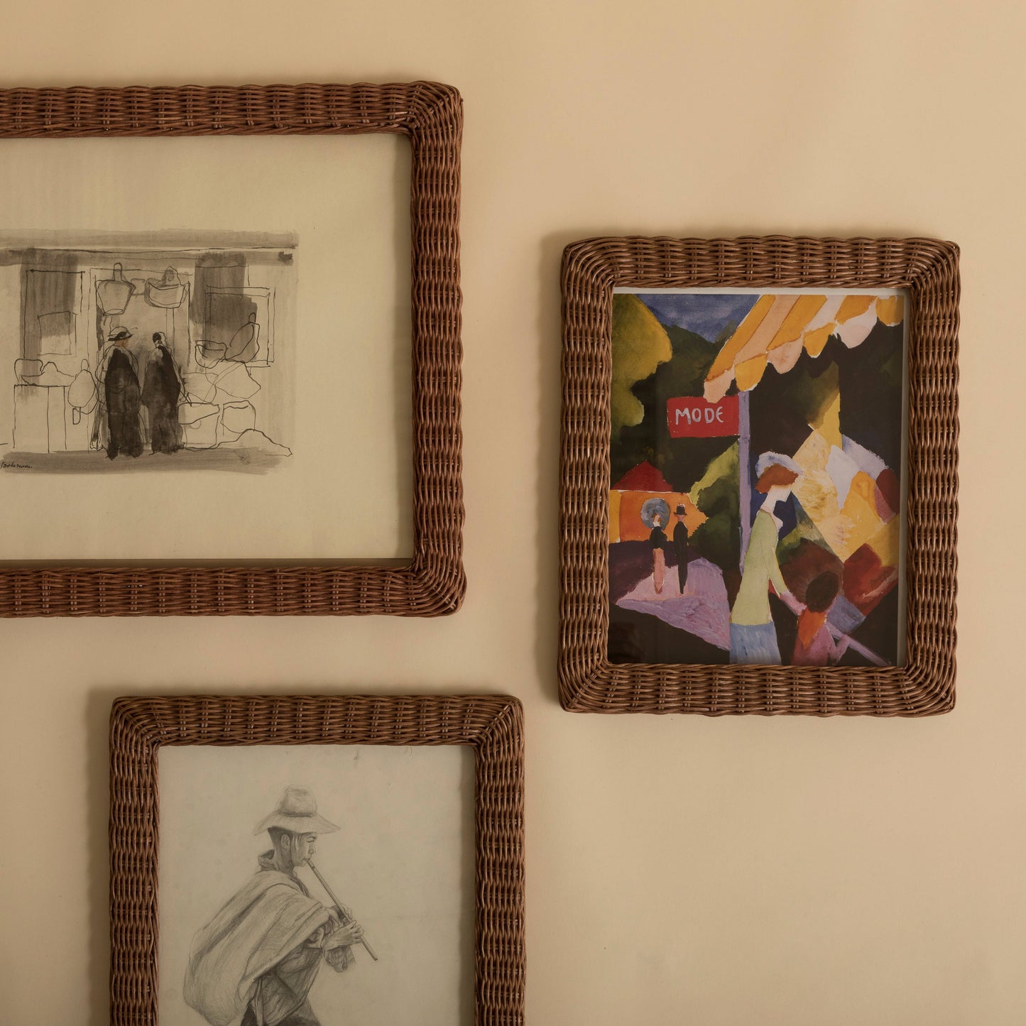 Harper Rattan Handwoven Picture Frame Medium
