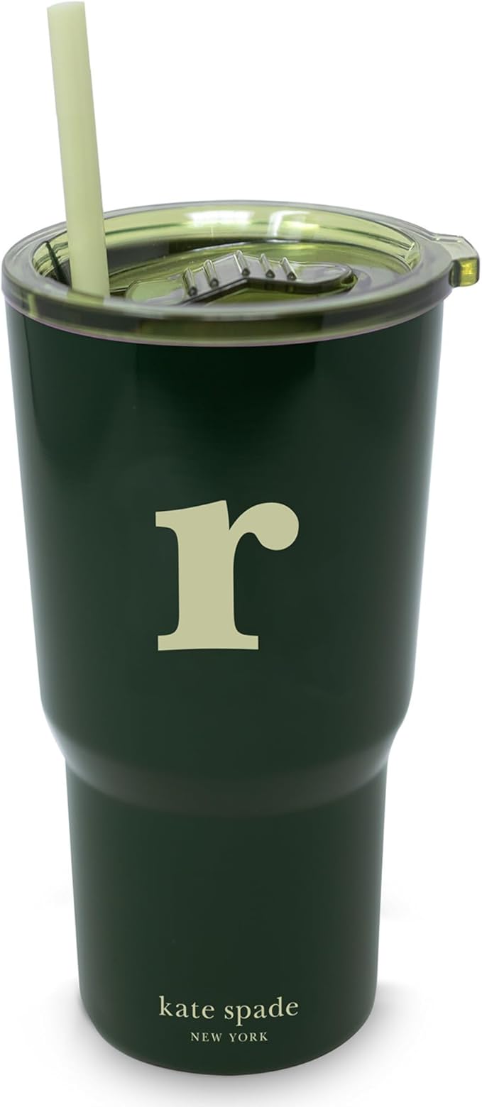 Initial Stainless Steel Tumbler - R - 20 Ounce