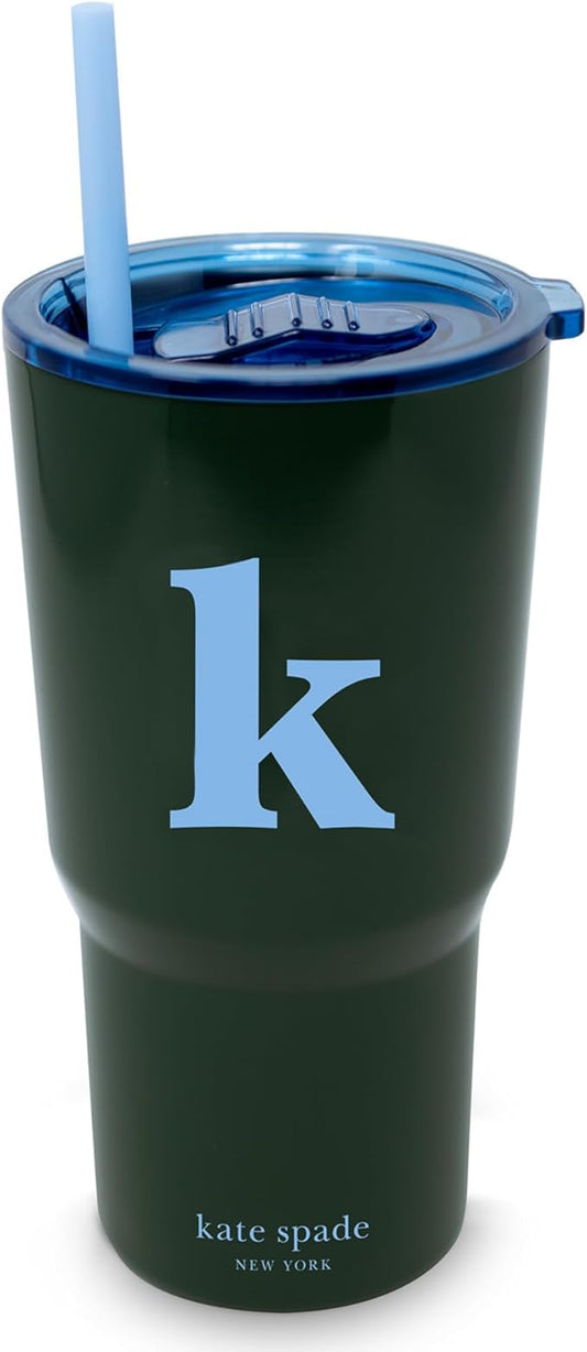 Initial Stainless Steel Tumbler - K - 20 Ounce