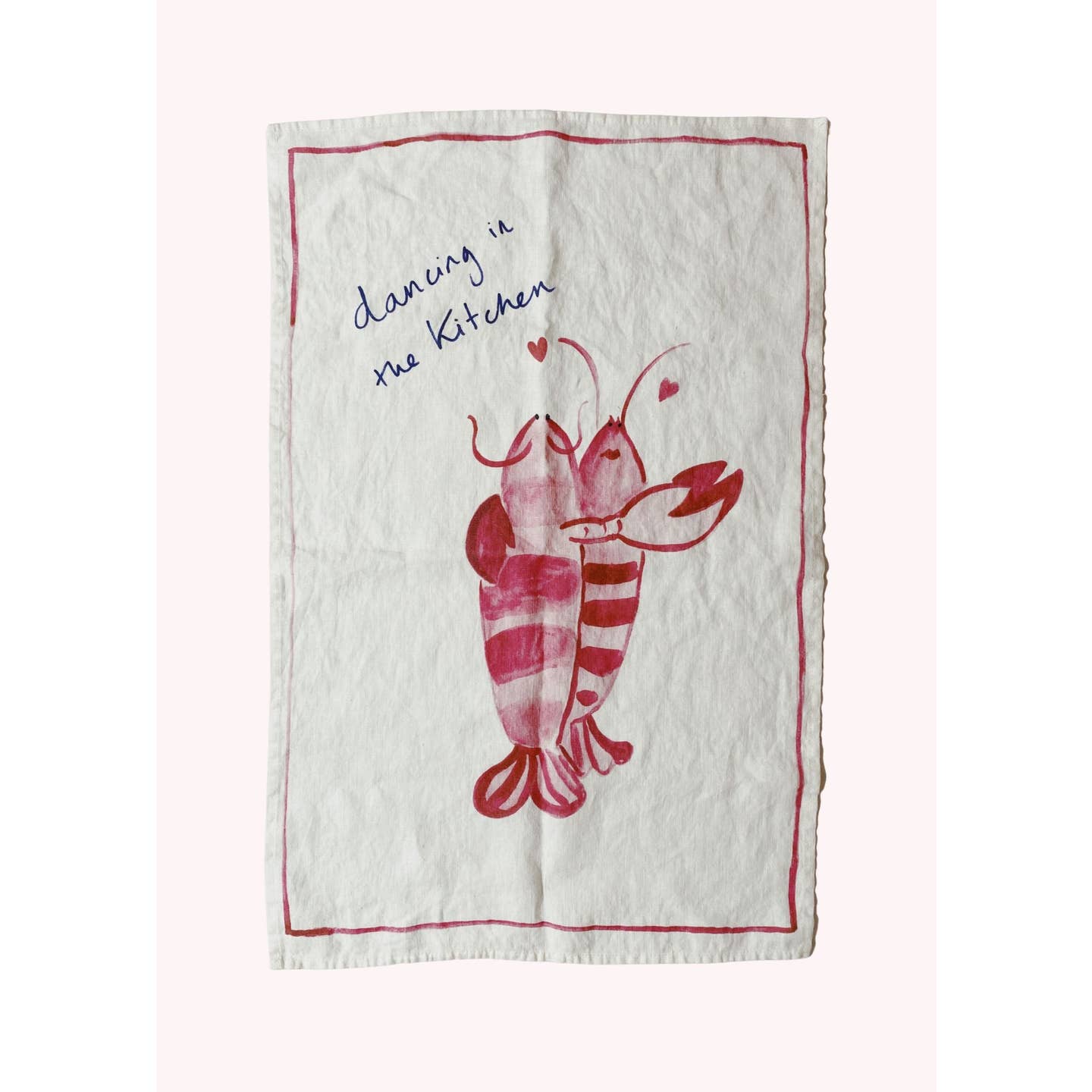 Kitchen Dancing Linen Tea Towel