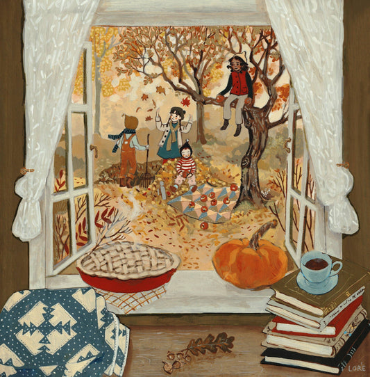 Autumn's Window Art Print