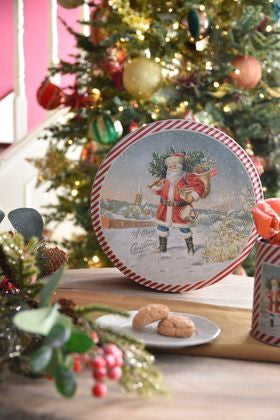 Nostalgia Santa Cake tin