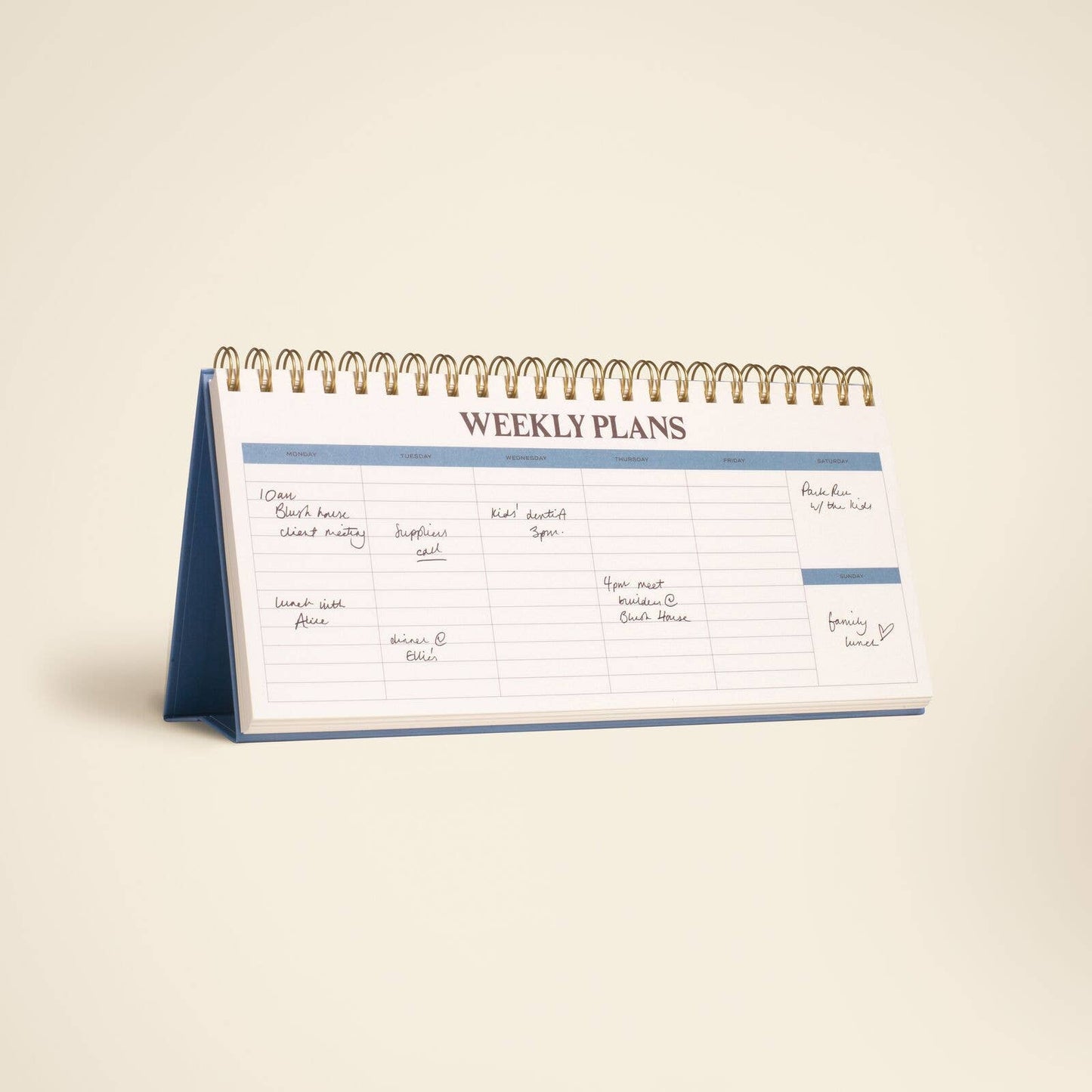 Paper Plans Spiral Weekly Desk Pad