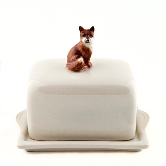 Fox Butter Dish