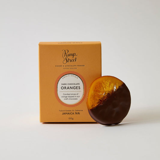 Dark Chocolate Dipped Orange Slices - 100g
