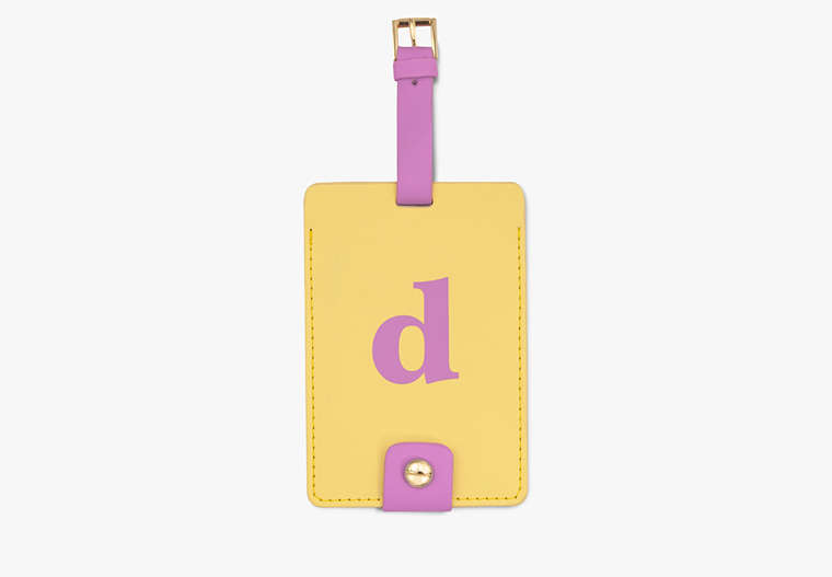 Initial Luggage Tag - D