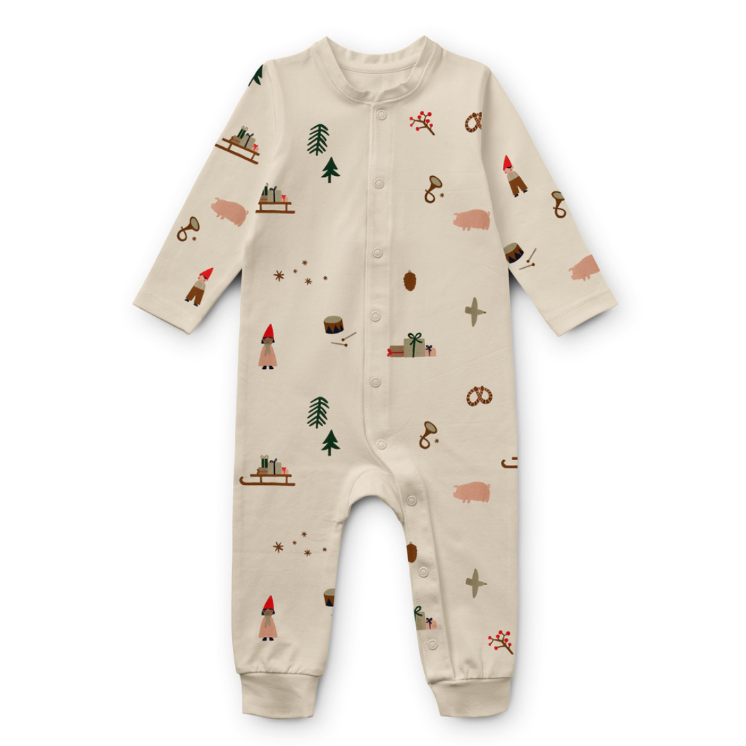 Birk Printed Pyjamas Jumpsuit - Holiday - Size 56